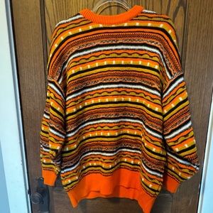 Topshop oversized orange sweater 4-6